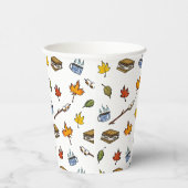 サマーキャンプズモーレスキャンプファイアハッピーキャンパーボンファイア 紙コップ (右)