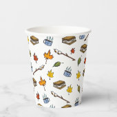 サマーキャンプズモーレスキャンプファイアハッピーキャンパーボンファイア 紙コップ (正面)