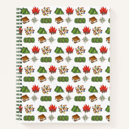 サマーキャンプズモーレスキャンプファイアーテンスリープバッグ ノートブック