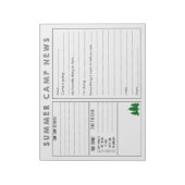 サマーキャンプニュース ノートパッド (回転)