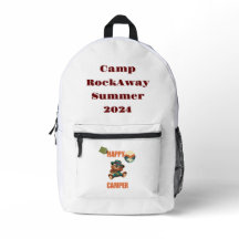 サマーキャンプバックパック幸せなキャンピングカーかわいいクマ