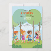 サマーキャンプバディーズ誕生日招待状 招待状 (正面)