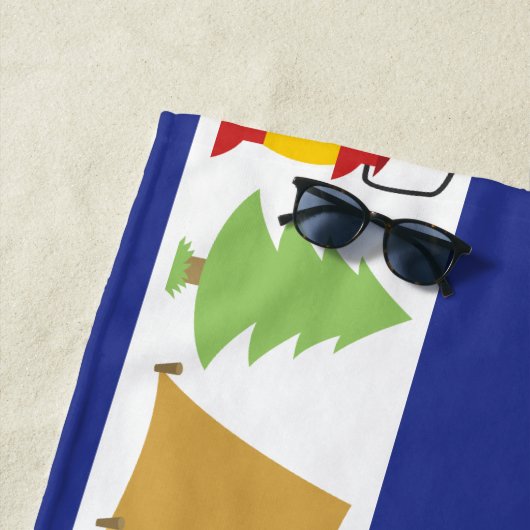 サマーキャンプパーソナライズされたビーチタオル ビーチタオル (インサイチュ)