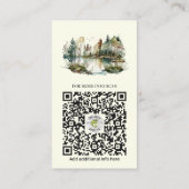 サマーキャンプビジネスカード – ウッドランドデザイン 名刺 (裏面)