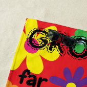 サマーキャンプビーチタオルフラワーグルービーベア ビーチタオル (インサイチュ)