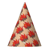 サマーキャンプファイヤーキャンプファイヤーフレイムズボンファイヤーブレーズ パーティーハット (左)