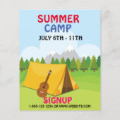 サマーキャンププロモーションマーケティングサインアップ チラシ (裏面)