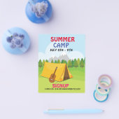 サマーキャンププロモーションマーケティングサインアップ チラシ (シングル)