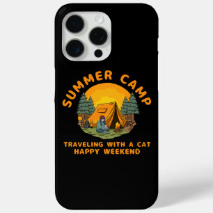 サマーキャンプ旅行と猫 iPhone 15 PRO MAXケース