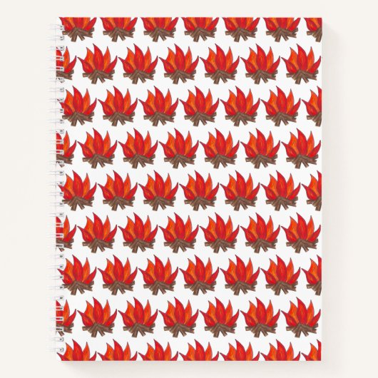 サマーキャンプ焚き火マシュマロ火 ノートブック (正面)