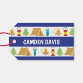 サマーキャンプ紙バッグラベル ギフトタグ (裏面横)