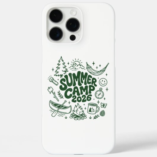 サマーキャンプ2026 子供 自然 探検 キャンプ アドベンチャー Case-Mate iPhoneケース (裏面)