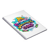 サマーキャンプ - カラフルなサマーキャンプ ノートブック (右側)