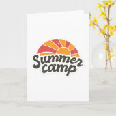 サマーキャンプ カード (黄色い花)