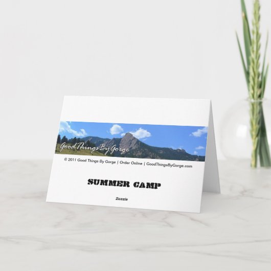 サマーキャンプ カード (裏面)