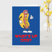 サマーキャンプWhat's Up Dog カード (黄色い花)