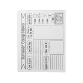 サマーキャ空白のンプスタディティ ノートパッド (回転)