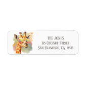 サマーキラおもしろいフサングラス差出人住所 ラベル (正面)