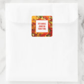 サマーギャザリングフードフォトファミリー懇親会BBQ スクエアシール (バッグ)