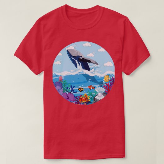 サマークジラ Tシャツ (デザイン正面)