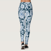 サマークラシックシンプルフローラルラローホワイト レギンス (裏面)