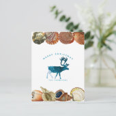 サマークリスマスビーチシーシェルトインデア シーズンポストカード (スタンド正面)