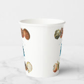 サマークリスマスビーチシーシェル名前をカスタムする 紙コップ (右)