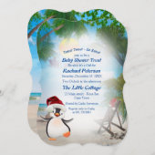 サマークリスマスベビーシャワー招待状 サンキューカード (正面/裏面)