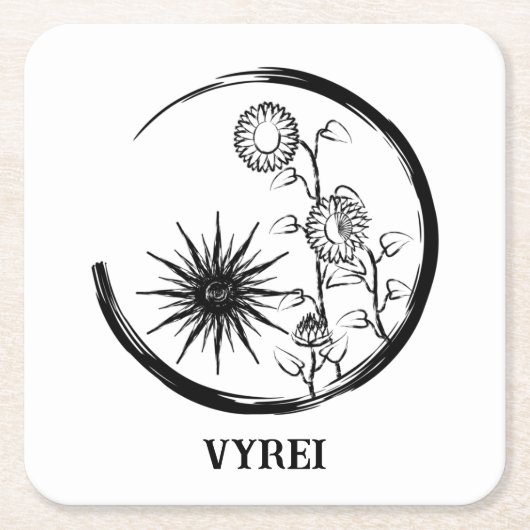 サマークレスト スクエアペーパーコースター (正面)