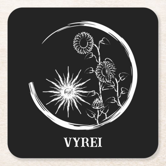 サマークレスト スクエアペーパーコースター (正面)