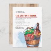サマークロウフィッシュのシーフード沸騰パーティー 招待状 (正面/裏面)