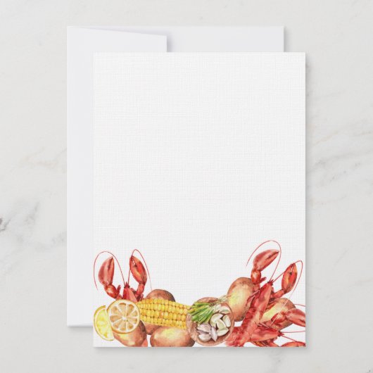 サマークロウフィッシュ婚約パーティ 招待状 (裏面)