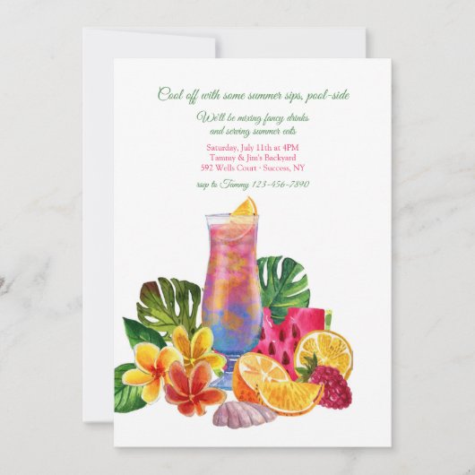 サマークーラーズ招待状 招待状 (正面)