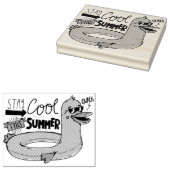 サマークールダックラバースタンプ ラバースタンプ (押印)