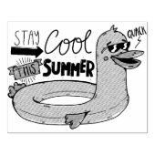 サマークールダックラバースタンプ ラバースタンプ (インプリント)