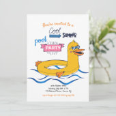 サマークールプールパーティの招待状 招待状 (スタンド正面)