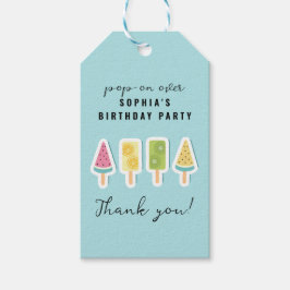 サマークールポスクル誕生日 ギフトタグ