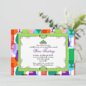 サマーグラスウェアワインテイスティング招待状 招待状 (スタンド正面)