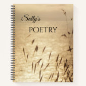 サマーグラスヴィンテージ詩ノート ノートブック (正面)