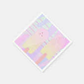 サマーグラデーションおもしろい氷ポップ スタンダードカクテルナプキン (角)