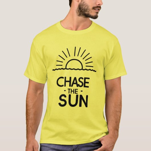 サマーグラフィックTシャツ Wanderlust Summer "太陽を追いかけろ" Tシャツ (正面)