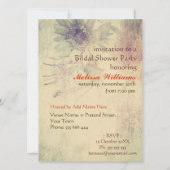 サマーグランジピーコックフェザーブライダルパーティ招待状 招待状 (裏面)