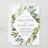 サマーグリーンダイヤモンドリースエンゲージパーティー 招待状 (正面)