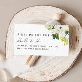 サマーグリーンブライダルシャワー共有Aレシピ エンクロージャーカード