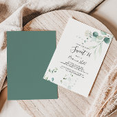 サマーグリーンユーカリプトゥススウィート16バースデーパーティー 招待状