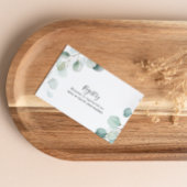 サマーグリーンユーカリ結婚のギフト登録 エンクロージャーカード