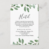 サマーグリーンリートロピカルユーカリプトゥスホテル エンクロージャーカード (正面)