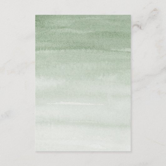 サマーグリーンリートロピカルユーカリプトゥスホテル エンクロージャーカード (裏面)