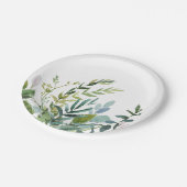 サマーグリーンリー結婚ブーケ ペーパープレート (アングル)