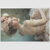 サマーグリーン&ソフトピンクバレリーナ美しい&フローラ 薄葉紙 (正面)